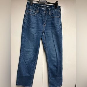 American Eagle Curvy Straight Woman Jeans Size 8